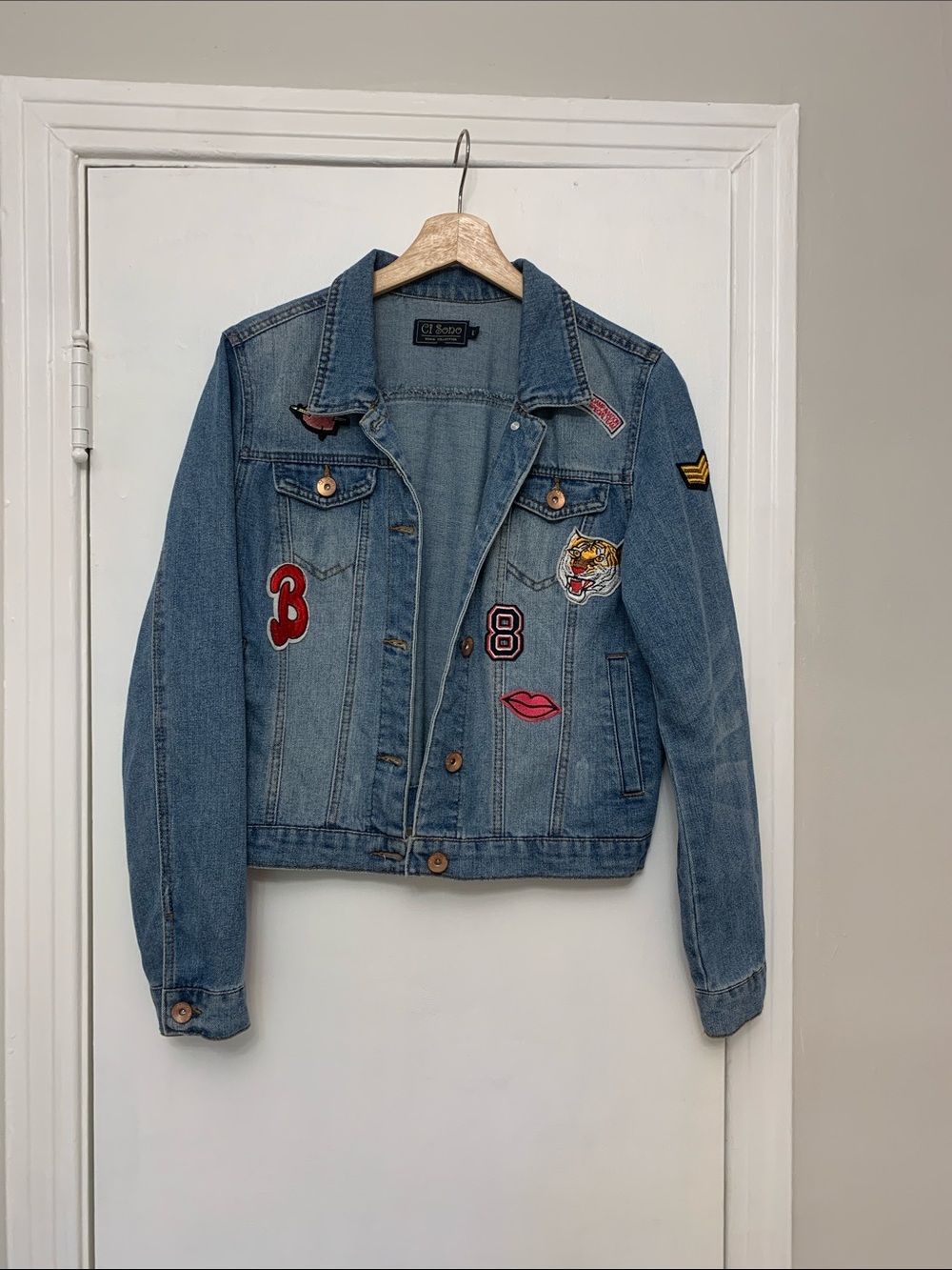 Ci Sono Patchwork Denim Jacket